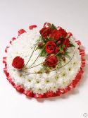 Classic White Base Posy Red