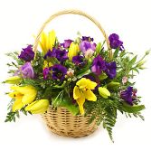 Purple & Yellow Basket