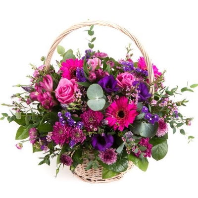 Cerise and purple Basket