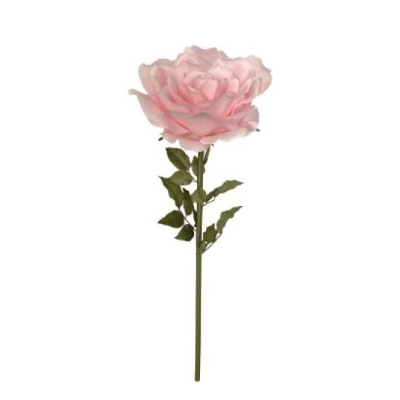 Large silk single pink rose