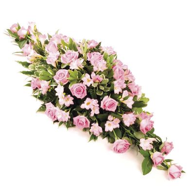 Coffin Spray Pink Rose