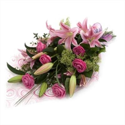 Pink Rose & Lily Bouquet