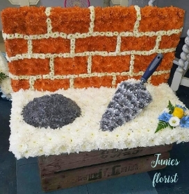 3D Brick wall and trowel tribute