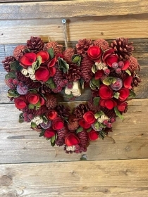 Dried Heart wreath