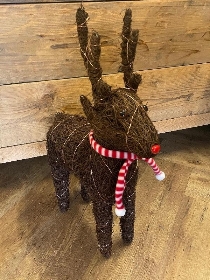 Natural Light Up Reindeer