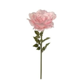 Large silk single pink rose