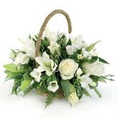 White round basket