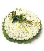 Classic White Base Posy Green edge